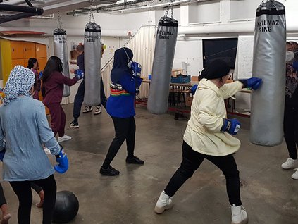 JUNO: Box-Workshop für Frauen mit Migrationshintergrund